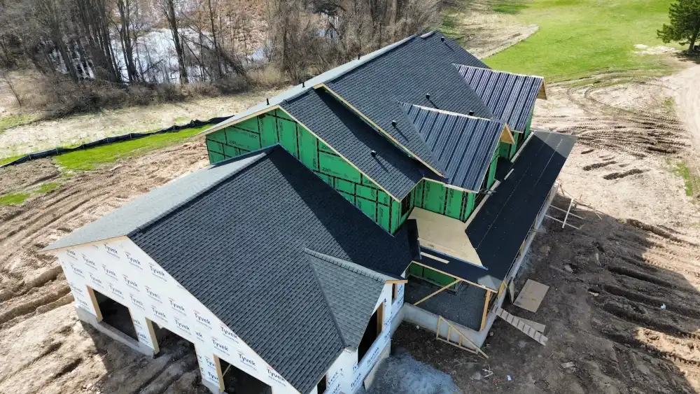 Completed roof at 7115 McNiven Road